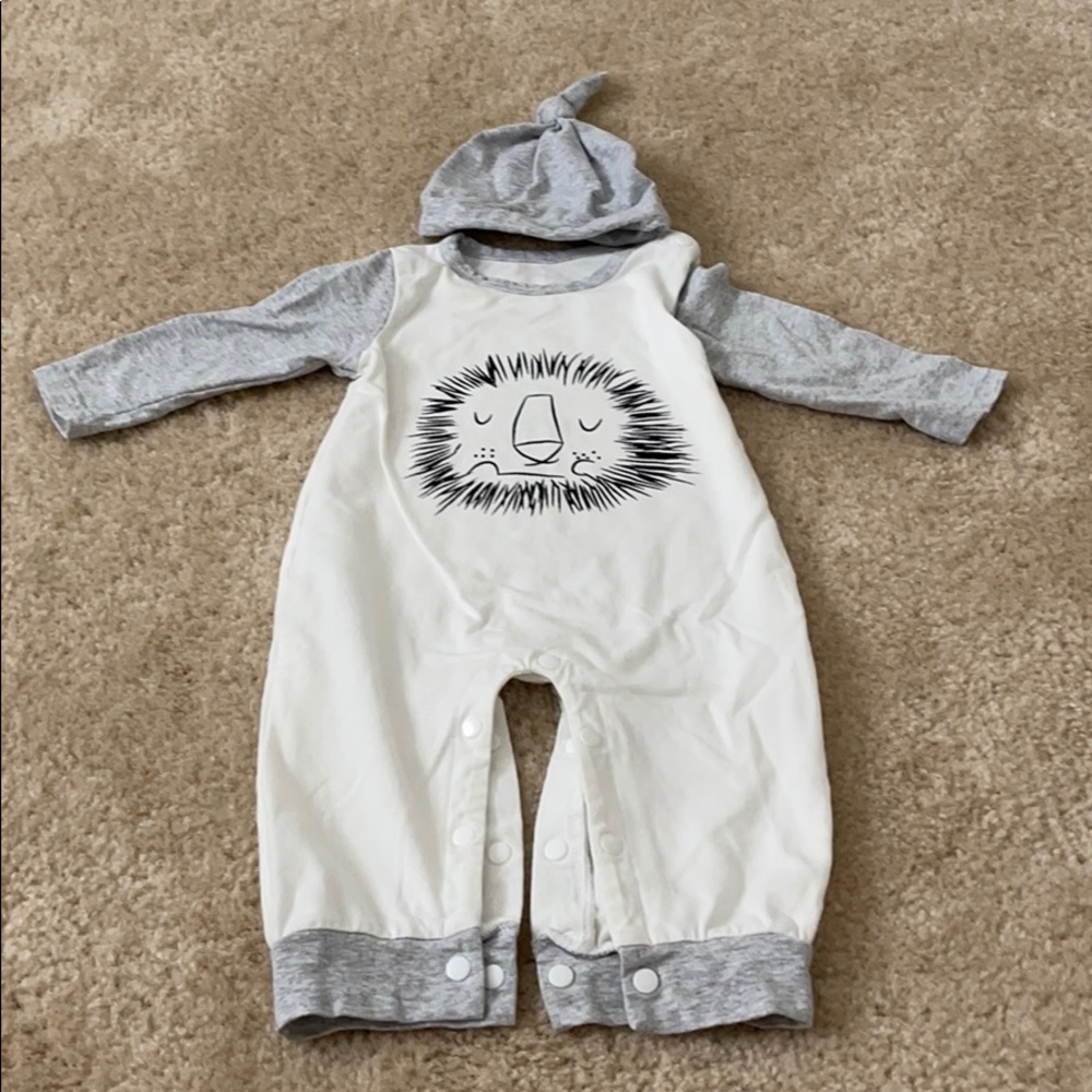 Lion Romper with Hat